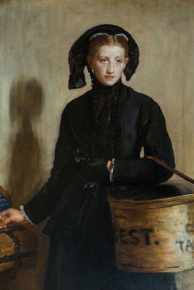 En änkas kvalster, 1870. av John Everett Millais
