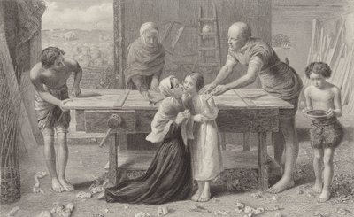 Kristus i sina föräldrars hus av John Everett Millais