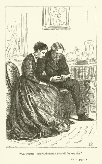 Illustration för Phineas Finn av Anthony Trollope av John Everett Millais