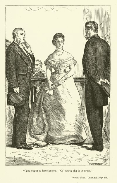 Illustration för Phineas Finn av Anthony Trollope av John Everett Millais