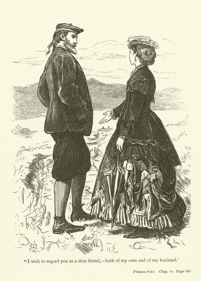Illustration för Phineas Finn av Anthony Trollope av John Everett Millais