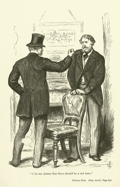Illustration för Phineas Finn av Anthony Trollope av John Everett Millais