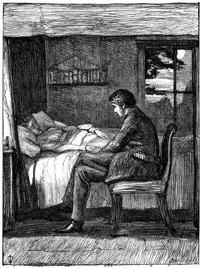 Illustration till dikten Last Words av Owen Meredith, 1860. av John Everett Millais
