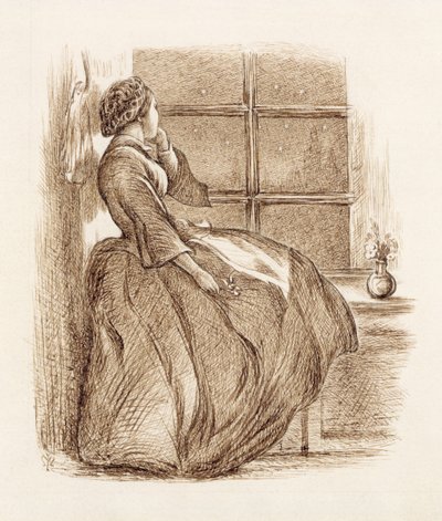Lost Love, ca 1859 (penna och bläck) av John Everett Millais
