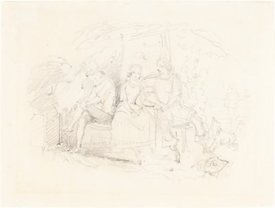 Älskare under ett träd av John Everett Millais