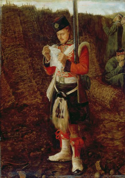 Nyheter från hemmet, 1856-57 av John Everett Millais