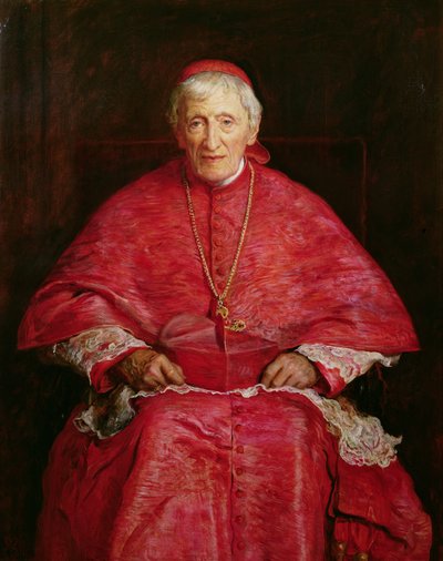 Porträtt av kardinal Newman (1801-90) av John Everett Millais