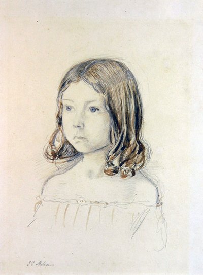 Porträtt av Mary Gertrude Holmes av John Everett Millais