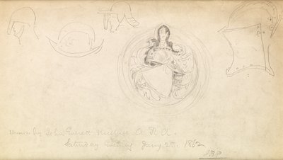 Skiss till ett vapen, 1862 av John Everett Millais