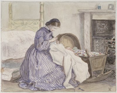 Stewart Harrisons The Iceberg - Sömmerskan, 1860 av John Everett Millais