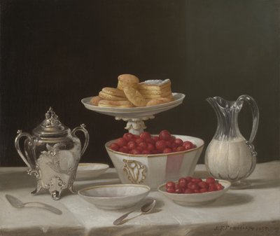 Dessertstilleben, 1855 av John F. Francis