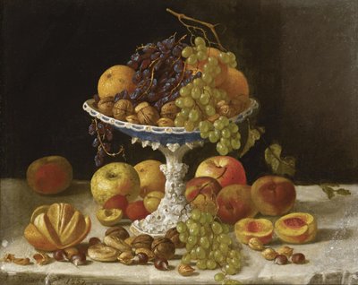 Stilleben med vit kompott av John F. Francis