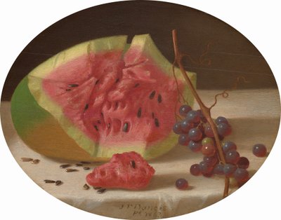 Vattenmelon och vindruvor av John F. Francis