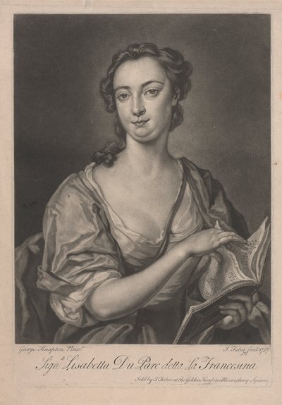 Signa Lisabetta DuParc heter La Francesina av John Faber the younger