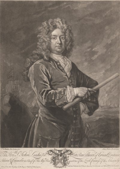 Den ärade John Leake av John Faber the younger