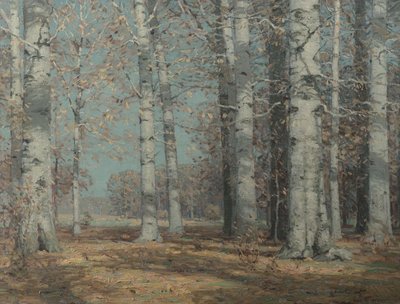 Autumn Beeches, c.1908-1915 (mafuta kwenye turubai)swed av John Fabian Carlson
