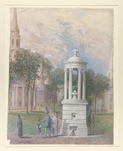 Bennett Fountain på New Haven Green av John Ferguson Weir