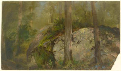 Skogsscen av John Ferguson Weir