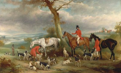 Thomas Wilkinson, M.F.H., med Hurworth Foxhounds av John Ferneley