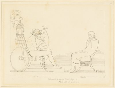 Akilles och Patroklos av John Flaxman