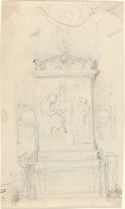 Design för Dr. Joseph Wartons grav av John Flaxman