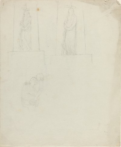 Design för ett monument [recto and verso] av John Flaxman