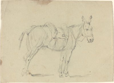 Åsnan som sträcker ett bakben av John Flaxman