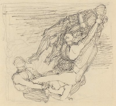 Figur som transporteras genom luften av John Flaxman