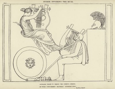 Homer åberopar musan av John Flaxman