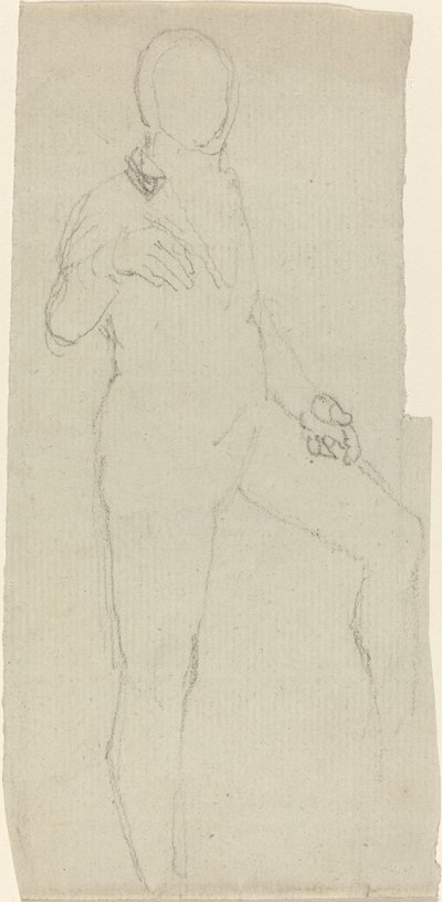 Manlig figur i modern klänning av John Flaxman