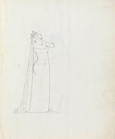 Mrs Siddons som Constance, 1783 (penna, bläck och tvätt på papper) av John Flaxman