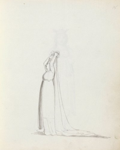 Mrs Siddons som Constance, 1783 (penna, bläck och tvätt på papper) av John Flaxman