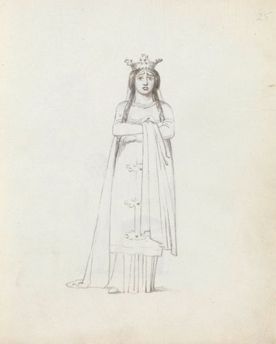 Mrs Siddons som Constance, 1783 (penna, bläck och tvätt på papper) av John Flaxman