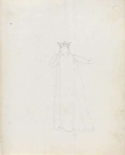 Mrs Siddons som Constance, 1783 (penna, bläck och tvätt på papper) av John Flaxman