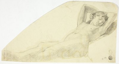 Naken flicka som sover av John Flaxman