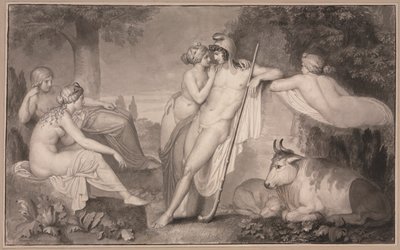 Paris och Oenone, 1791. av John Flaxman