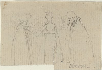 Studieblad [recto and verso] av John Flaxman