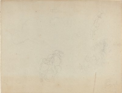 Studieblad [recto and verso] av John Flaxman