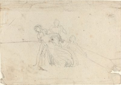 Studieblad [recto and verso] av John Flaxman