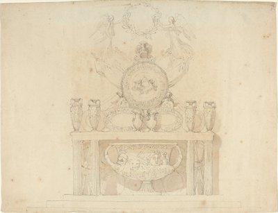 Studie för dekorationer av Buckingham Palace av John Flaxman