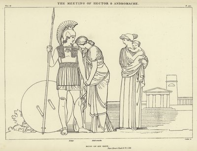 Mötet mellan Hector och Andromache av John Flaxman