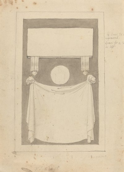 Tre inskriptionsfält av John Flaxman