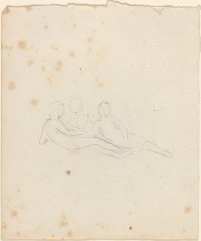 Tre liggande kvinnofigurer av John Flaxman