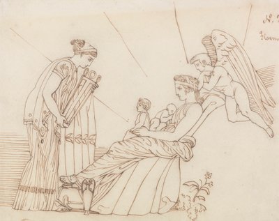 Till Phoebus vid hans födelse, från Aischylus, Furies av John Flaxman