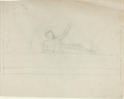 Två klassiska grekiska figurer av John Flaxman