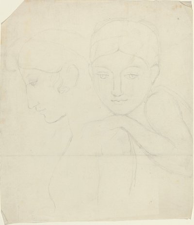 Två kvinnors huvuden av John Flaxman