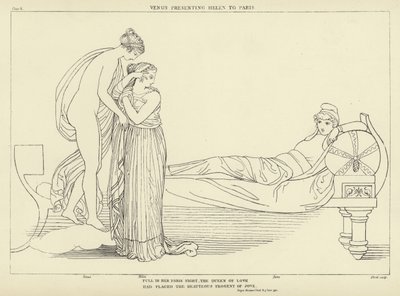 Venus presenterar Helen till Paris av John Flaxman