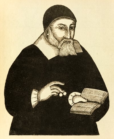 Richard Mather, först i raden av puritanska präster i New England och ledare för New England Congregationalism av John Foster