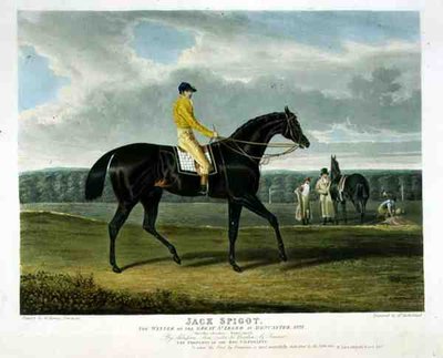 "Jack Spigot", vinnaren av Great St. Leger i Doncaster av John Frederick Herring Snr