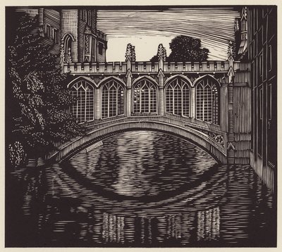 Cambridge: "The Bridge of Sighs" (träsnitt) av John Frederick Greenwood